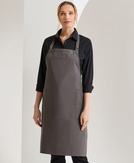 Premier Recycled Polyester and Fairtrade Organic Cotton Bib Apron Thumbnail