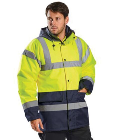 Portwest Hi-Vis Contrast Traffic Jacket Thumbnail