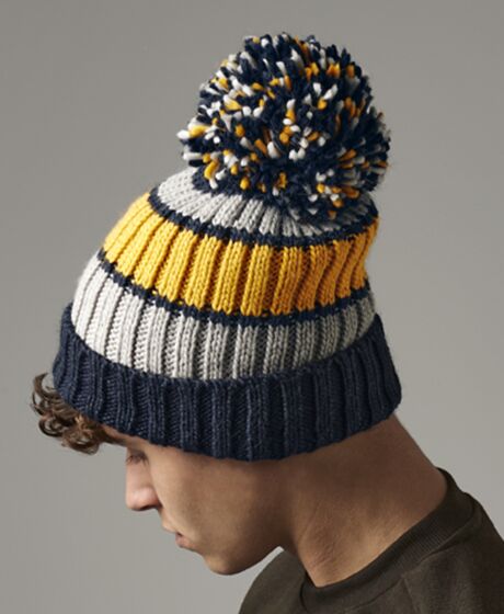 Beechfield Hygge Striped Beanie Thumbnail