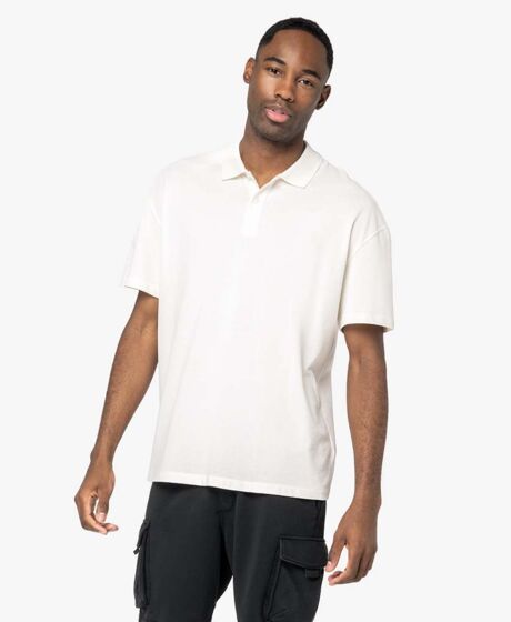Native Spirit Drop Shoulder Piqué Polo Shirt Thumbnail