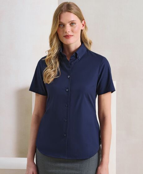 Premier Ladies Supreme Short Sleeve Oxford Shirt Thumbnail