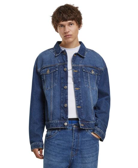 Heavy ounce boxy denim jacket Thumbnail