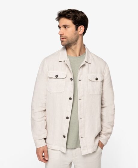 Spasso Linen Washed Overshirt Thumbnail