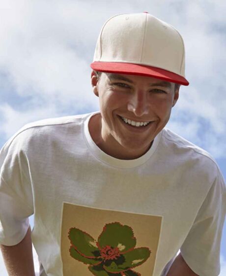 Beechfield Contrast Flat Peak 6 Panel Cap Thumbnail