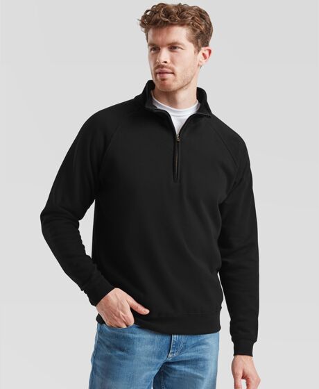 Fruit of the Loom Classic Zip Neck Sweatshirt Thumbnail