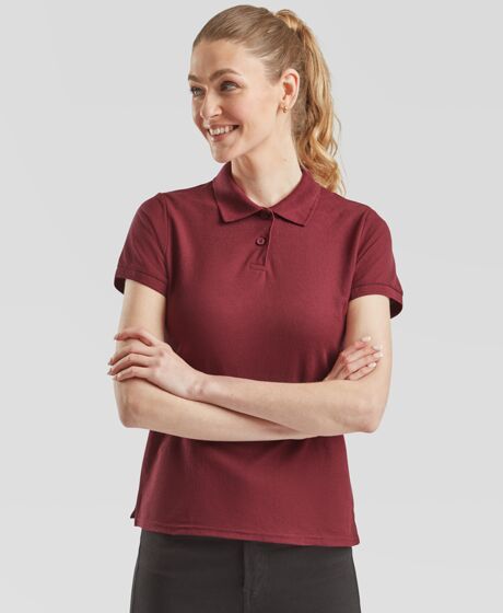Fruit of the Loom Lady Fit Piqué Polo Shirt Thumbnail