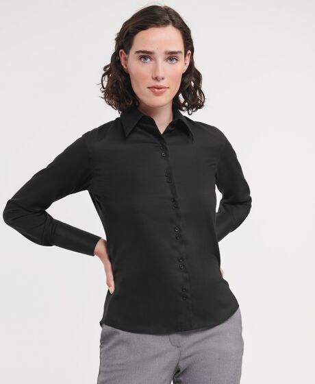 Russell Athletic Collection Ladies Long Sleeve Ultimate Non-Iron Shirt Thumbnail