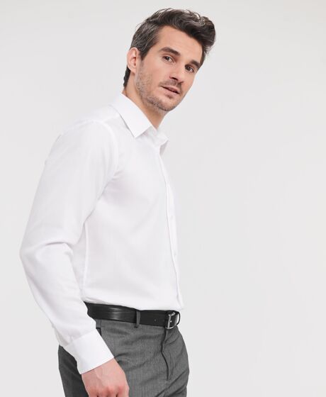Russell Athletic Collection Long Sleeve Tailored Ultimate Non-Iron Shirt Thumbnail