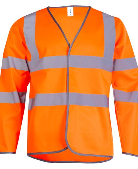 Long Sleeve Hi Vis Safety Waistcoat Thumbnail