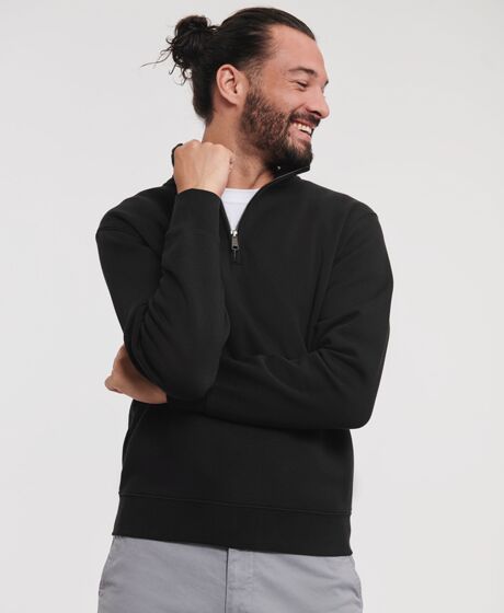 Russell Athletic Authentic Zip Neck Sweatshirt Thumbnail