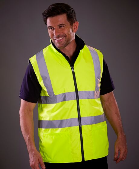 Yoko Hi-Vis Reversible Fleece Bodywarmer Thumbnail