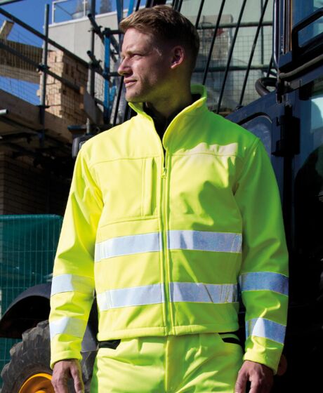 Result Safe-Guard Hi-Vis Soft Shell Jacket Thumbnail