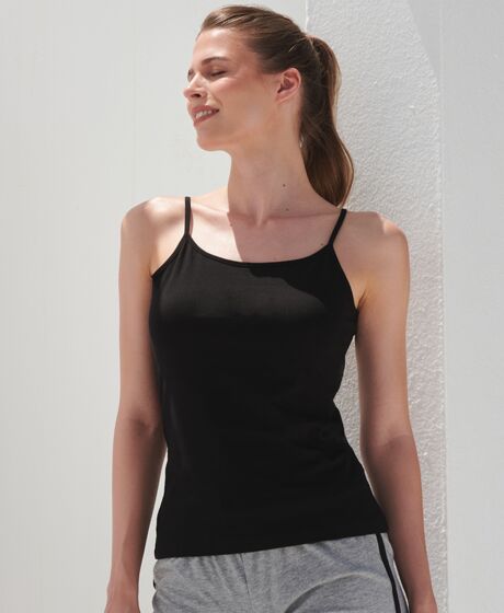 SF Ladies Feel Good Stretch Spaghetti Vest Thumbnail