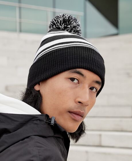Beechfield Striped Fan Beanie Thumbnail